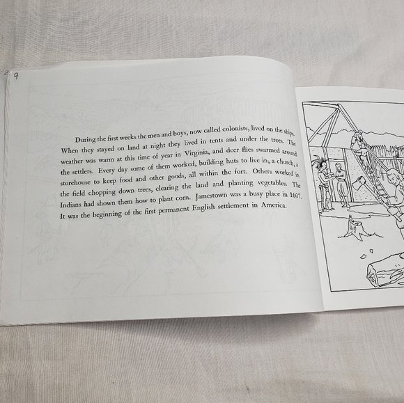 Jamestown Coloring Story Book Dietz Press - Picture 6 of 6